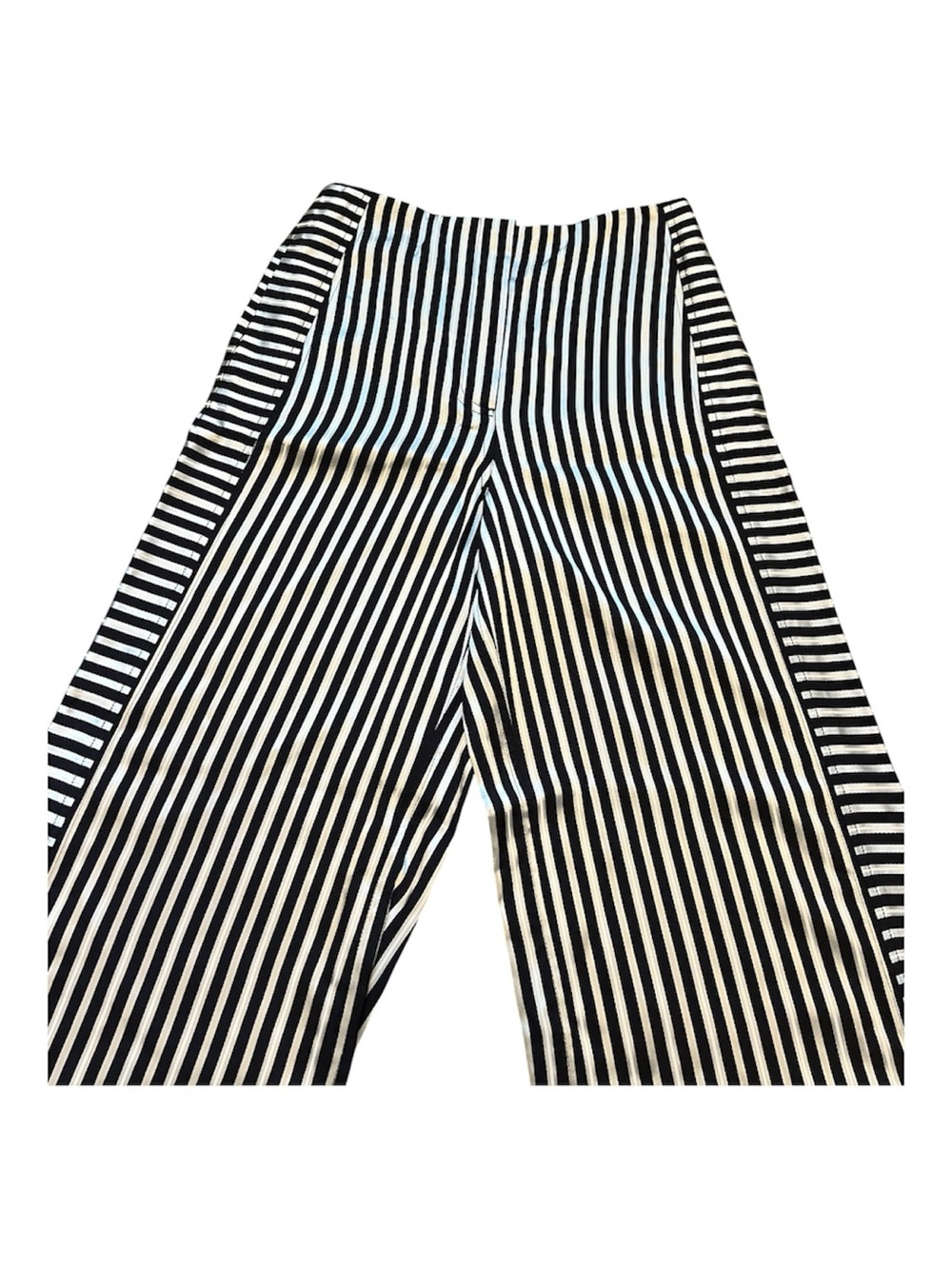 Elizabeth and James Striped Satin Wide Leg Trousers Size 2 - Picture 4 of 9